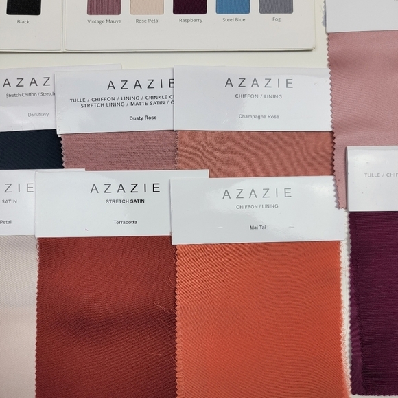 Azazie Dress Color Swatch Sample Bundle - Picture 3 of 11